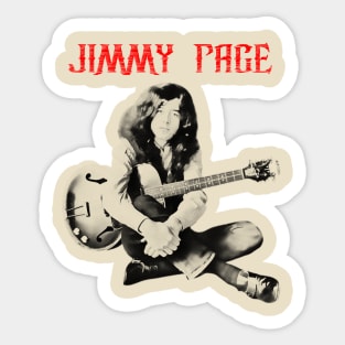 jimmy page visual art Sticker